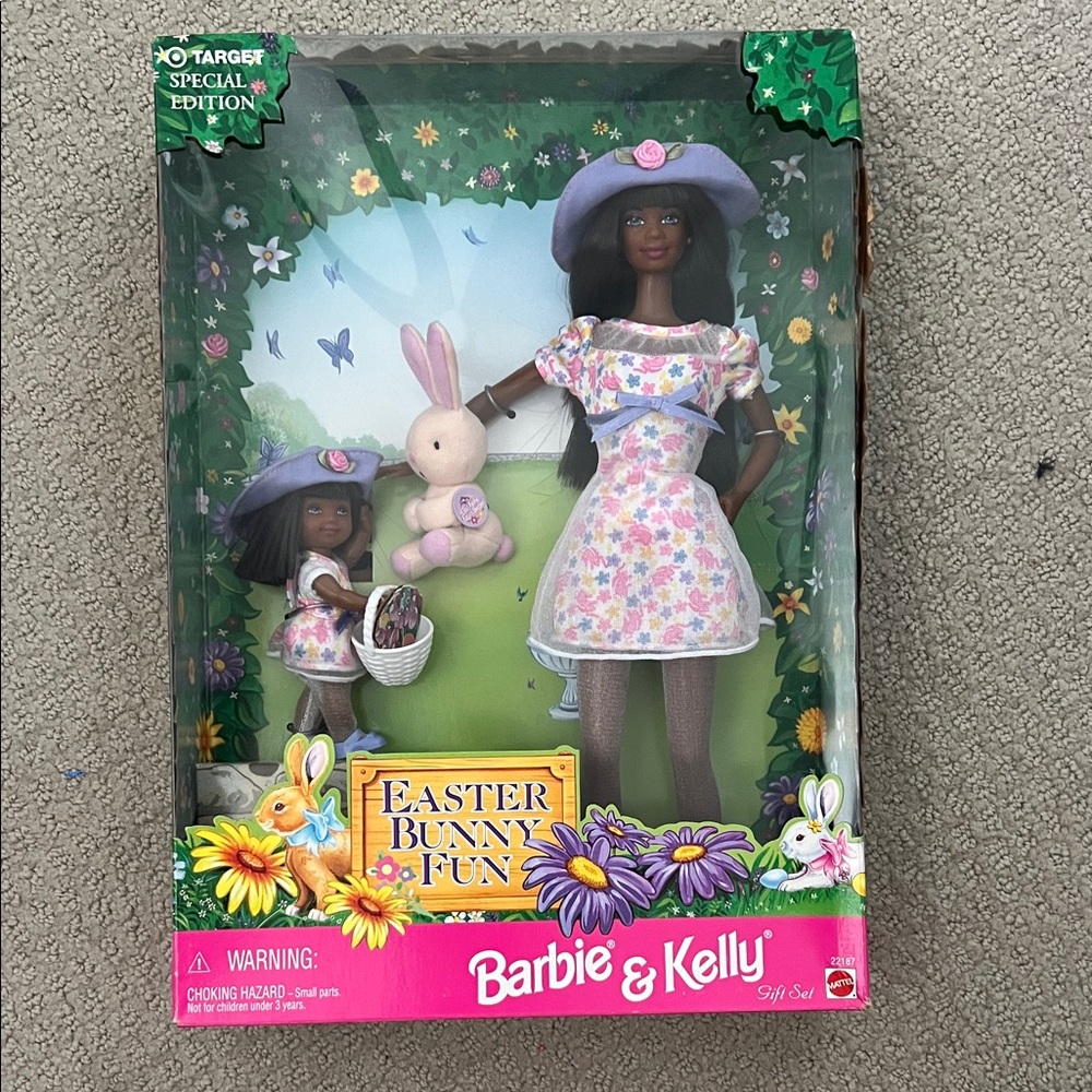 Barbie & Kelly Easter Bunny Fun Doll Set - Purple and White